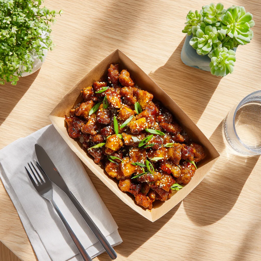 [2613] Sauté de porc au caramel et sésame,riz cantonais